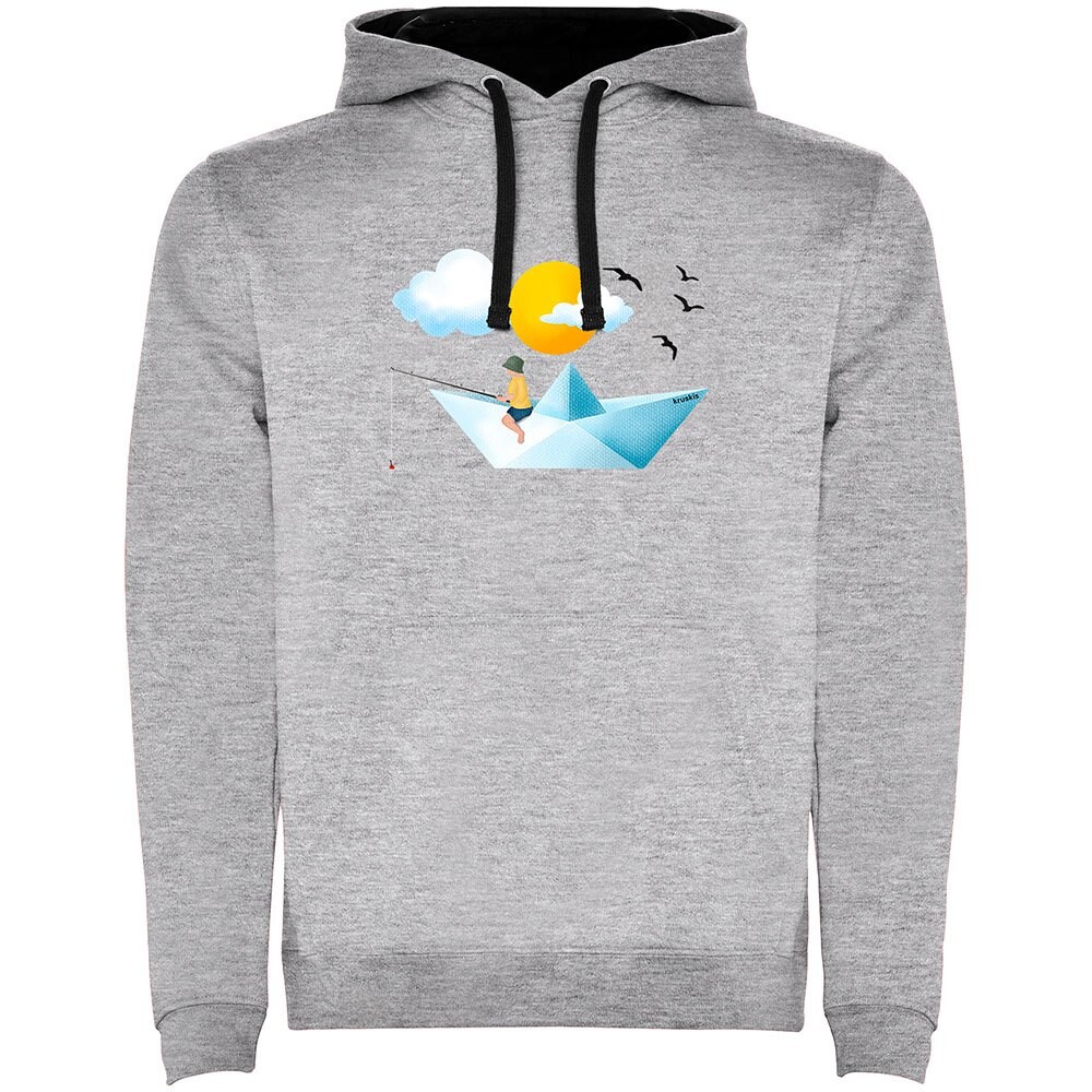 

Худи Kruskis Paper Boat Two-Colour, серый