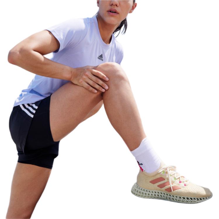 Футболка с втачными рукавами женская светло-лавандовая Adidas — фото 4