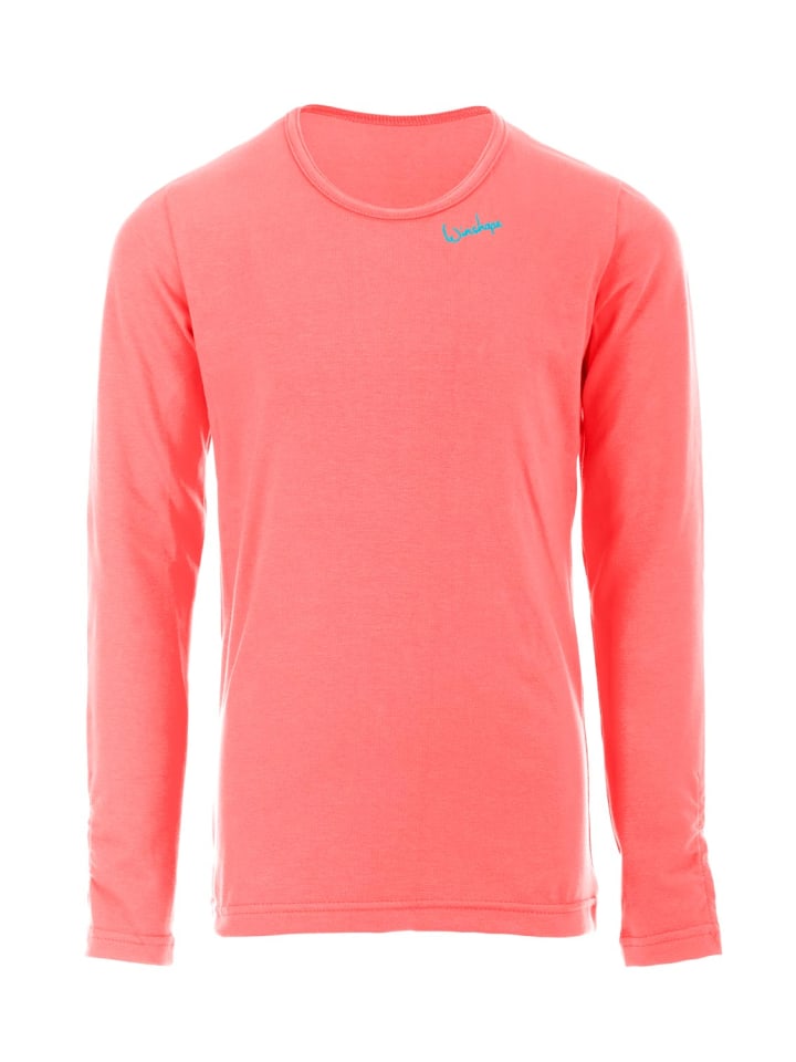 

Футболка Winshape Longsleeve mit dezenter Raffung WKS1, цвет neon coral