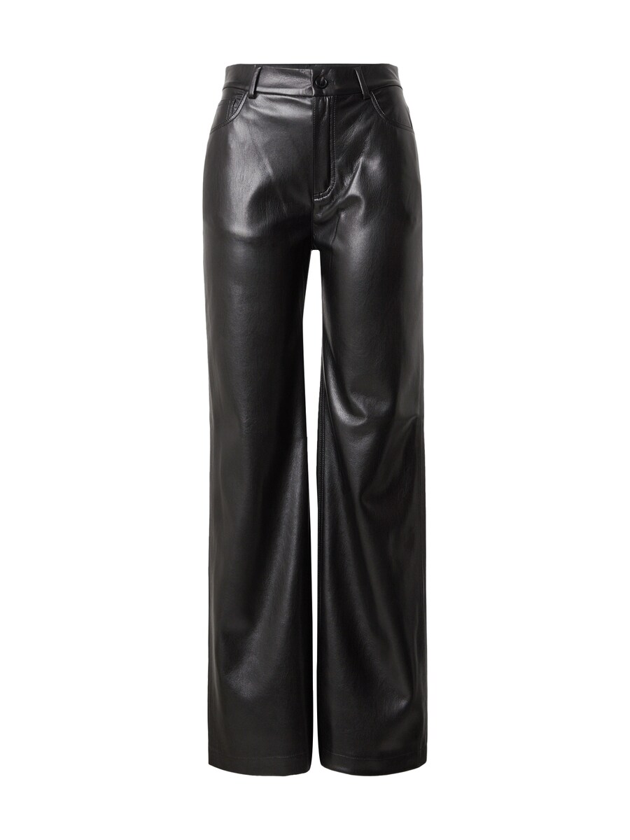 

Кожаные штаны BOSS Loose fit Pants Crossroad, черный