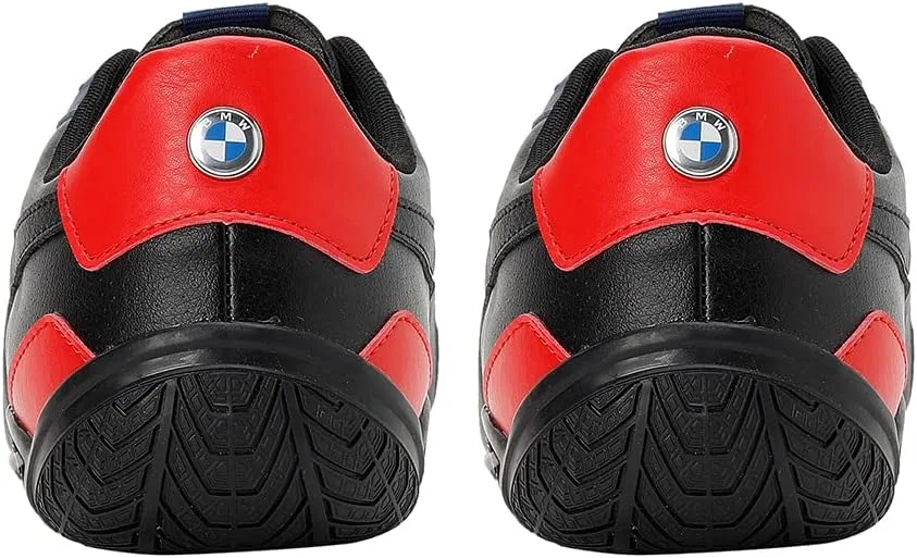 Кроссовки Puma Unisex Adult BMW MMS Rdg Cat 2.0, Black Pop Red — фото 4
