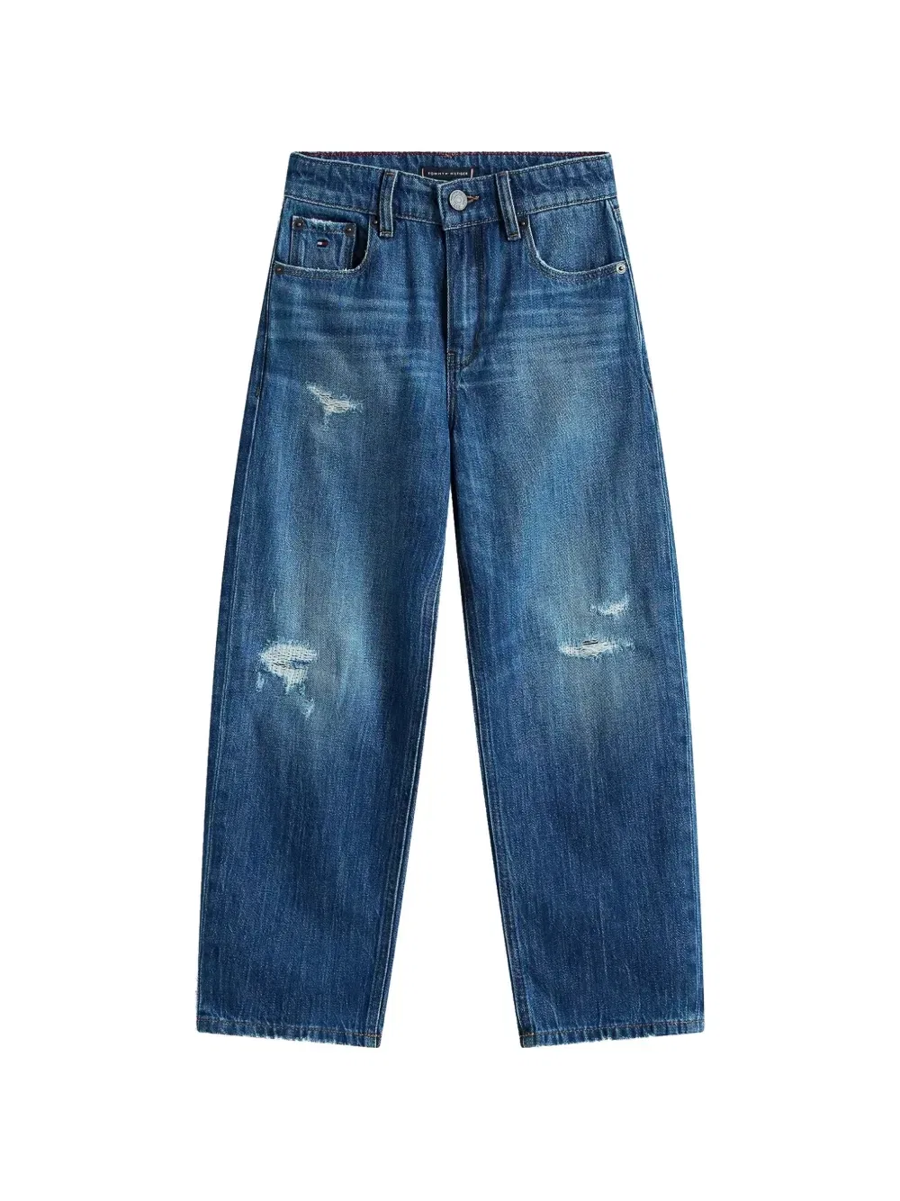 Состаренные мешковатые джинсы Tommy Hilfiger Junior, синий