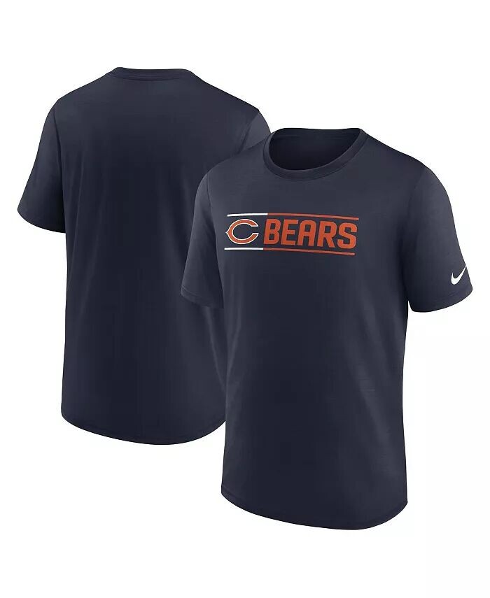 

Мужская темно-синяя футболка Chicago Bears Exceed Performance Nike, синий