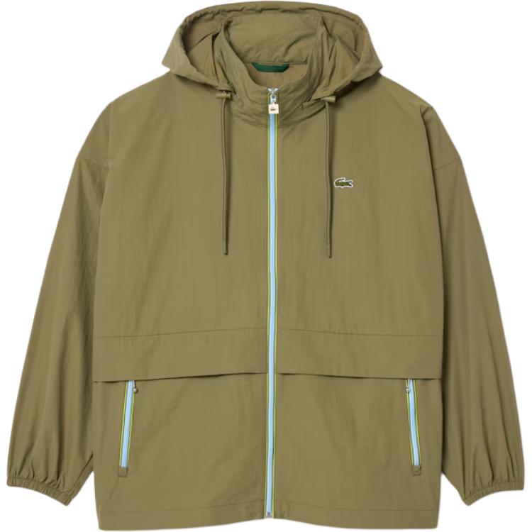 

LACOSTE Ветровка с водоотталкивающим покрытием, Army Green