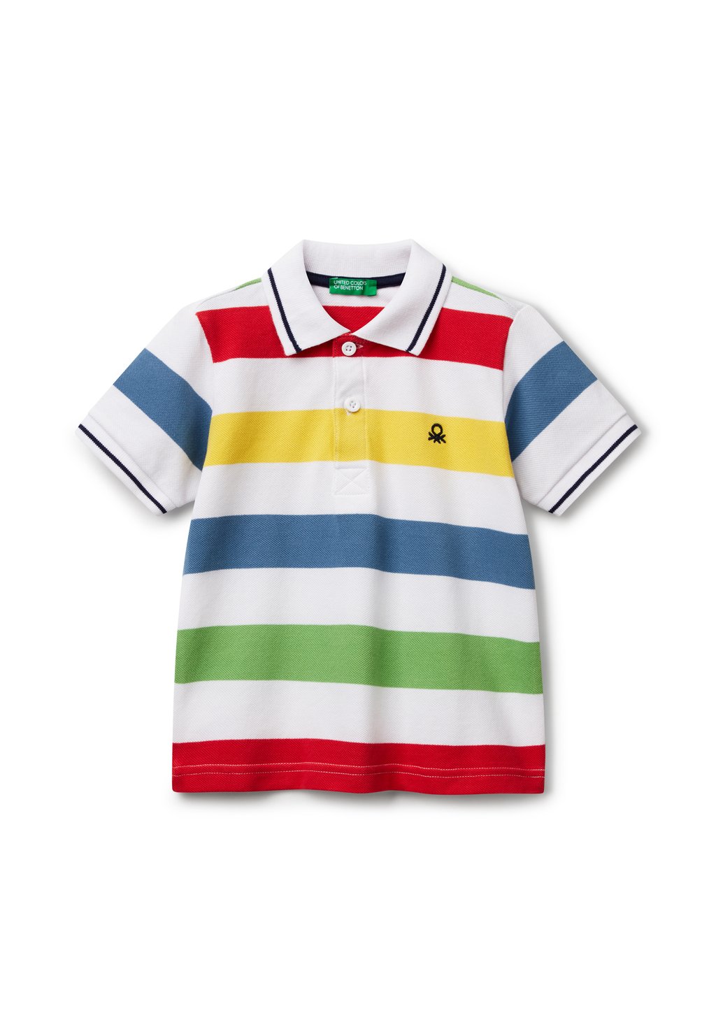 

Поло STRIPED SHORT SLEEVE United Colors of Benetton, мультиколор