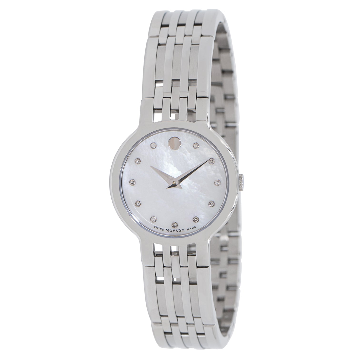 

Movado женские кварцевые часы Esperanza 26,2 мм 0607498, серебряный