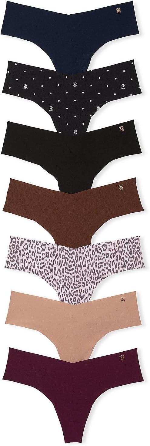 

Женские трусики-стринги Victoria's Secret без видимых линий, женские трусики, набор из нескольких пар (XS-XXL), Neutral Mix