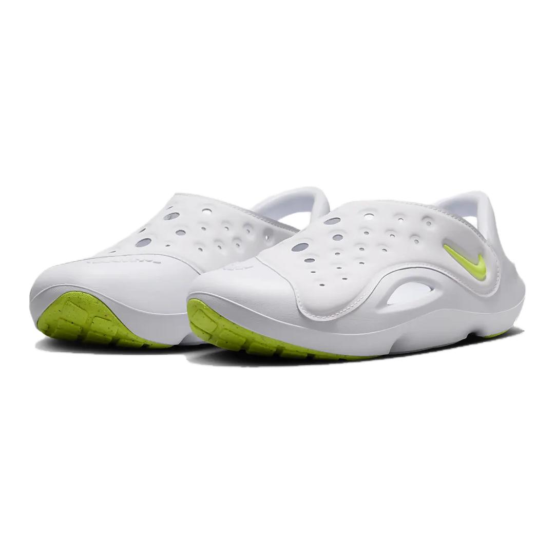 Nike Детские сандалии Aqua Swoosh с низким верхом, устойчивые к истиранию, белые — фото 3
