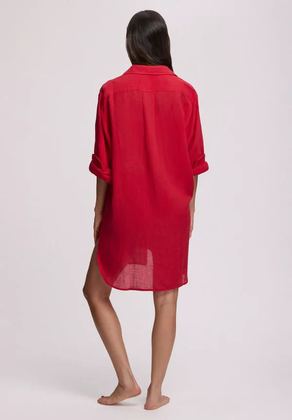 Пляжный аксессуар в стиле рубашки бойфренда Polo Ralph Lauren, Cruise Red — фото 3