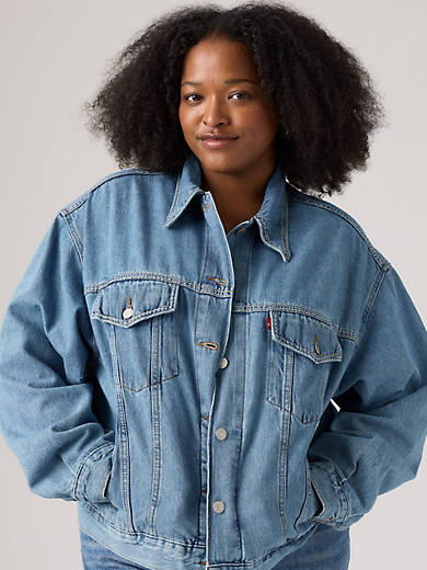 

Куртка Trucker 90-х (размер Plus) Levi's, цвет Switch Stitch - Medium Wash