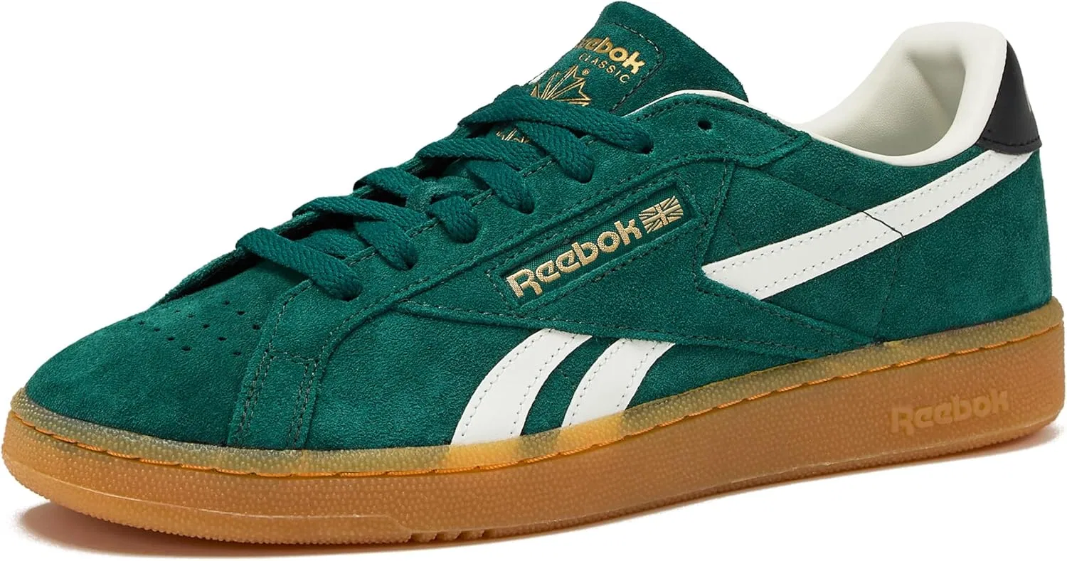 Кроссовки теннисные Reebok Club C Grounds, Collegiate Green/Black/Gum