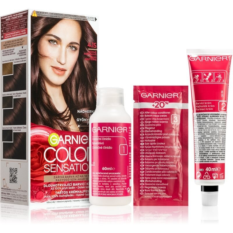 

Краска для волос Garnier Color Sensation оттенок 4.15 Ледяной Каштан