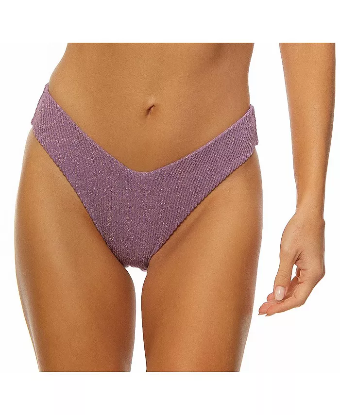 

Женские классические плавки бикини с V-образным вырезом и люрексом Guria Beachwear, фиолетовый