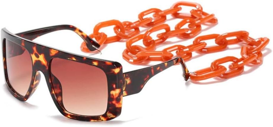 

Женские солнцезащитные очки большого размера квадратной формы, винтажные солнцезащитные очки с ручным креплением, с прозрачными линзами и защитой от УФ-излучения MUTYNE, Leopard Brown