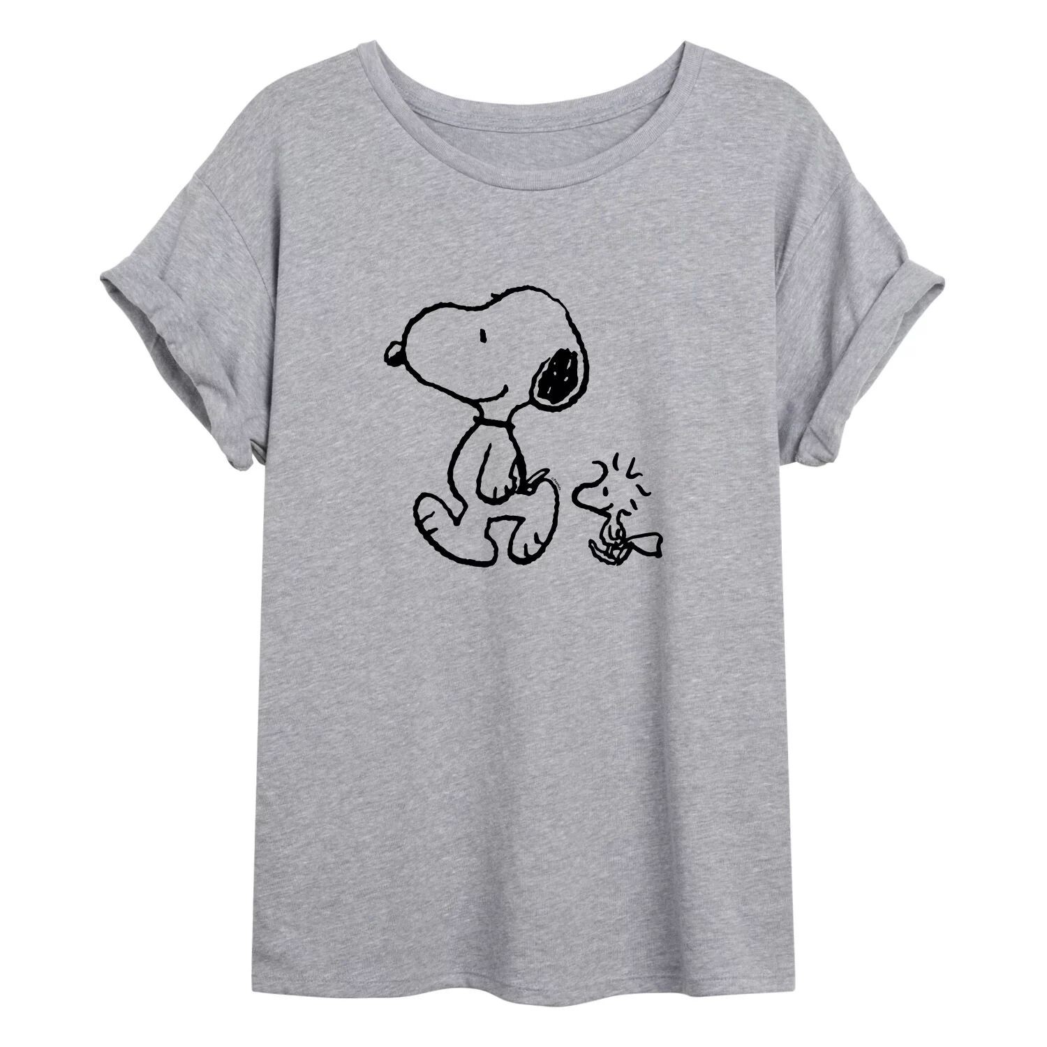 

Струящаяся футболка Juniors' Peanuts Pals Walking Licensed Character