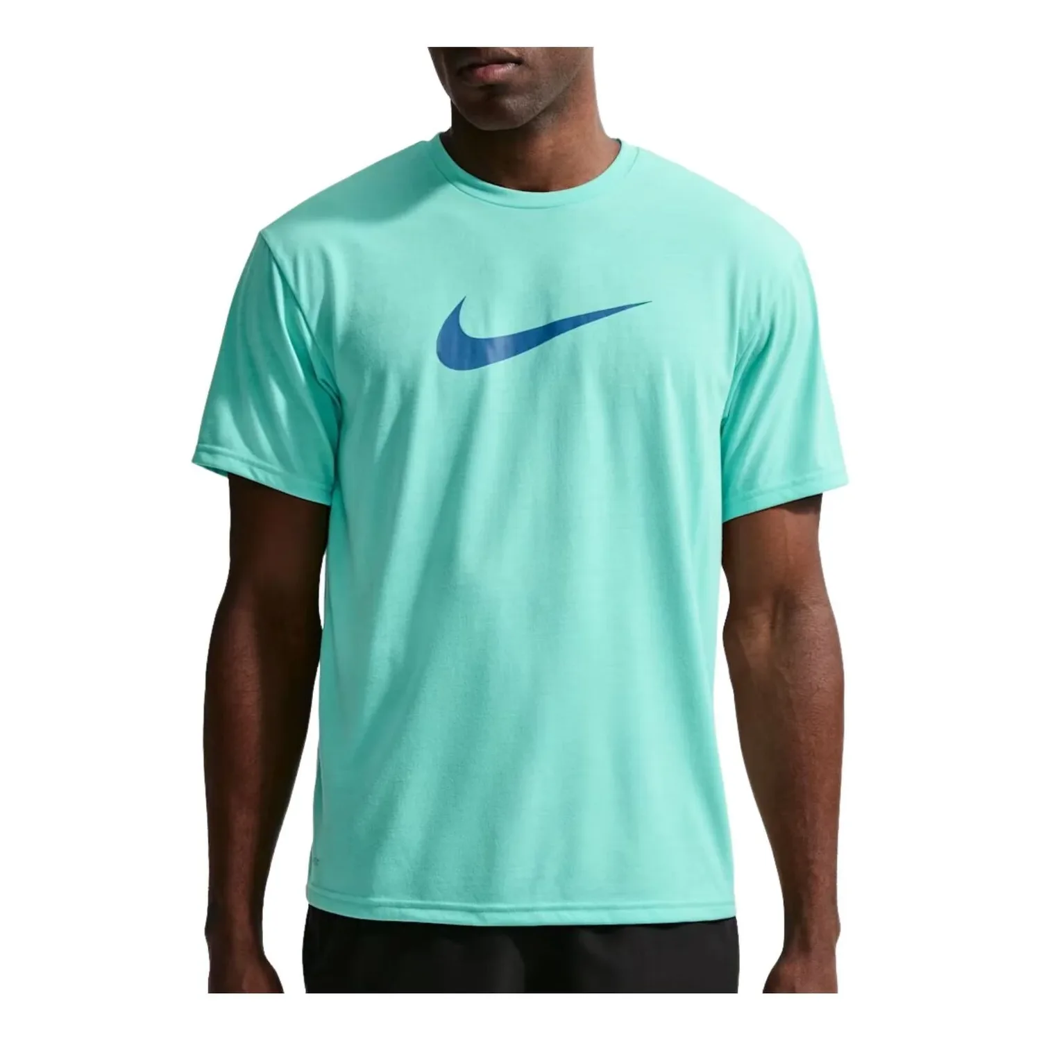 Футболка с коротким рукавом Nike Swim Hydroguard Dri-FIT UV, цвет «Выбеленный бирюзовый», синий