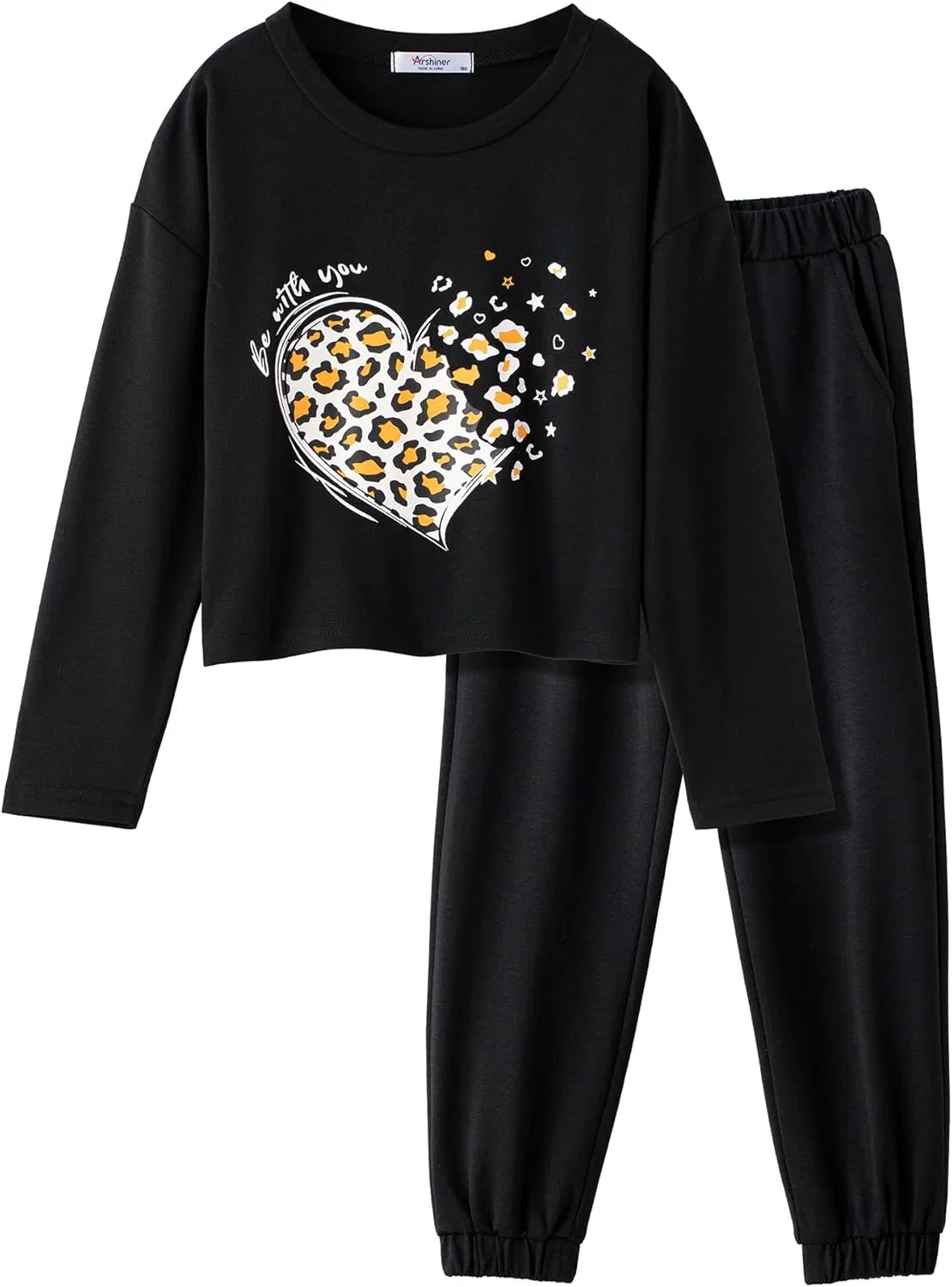Детский спортивный костюм из 2 предметов, Arshiner, Leopard Heart