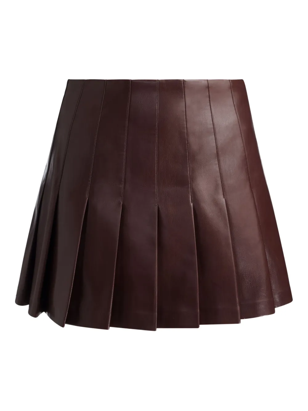 

Плиссированная мини-юбка alice + olivia, коричневый