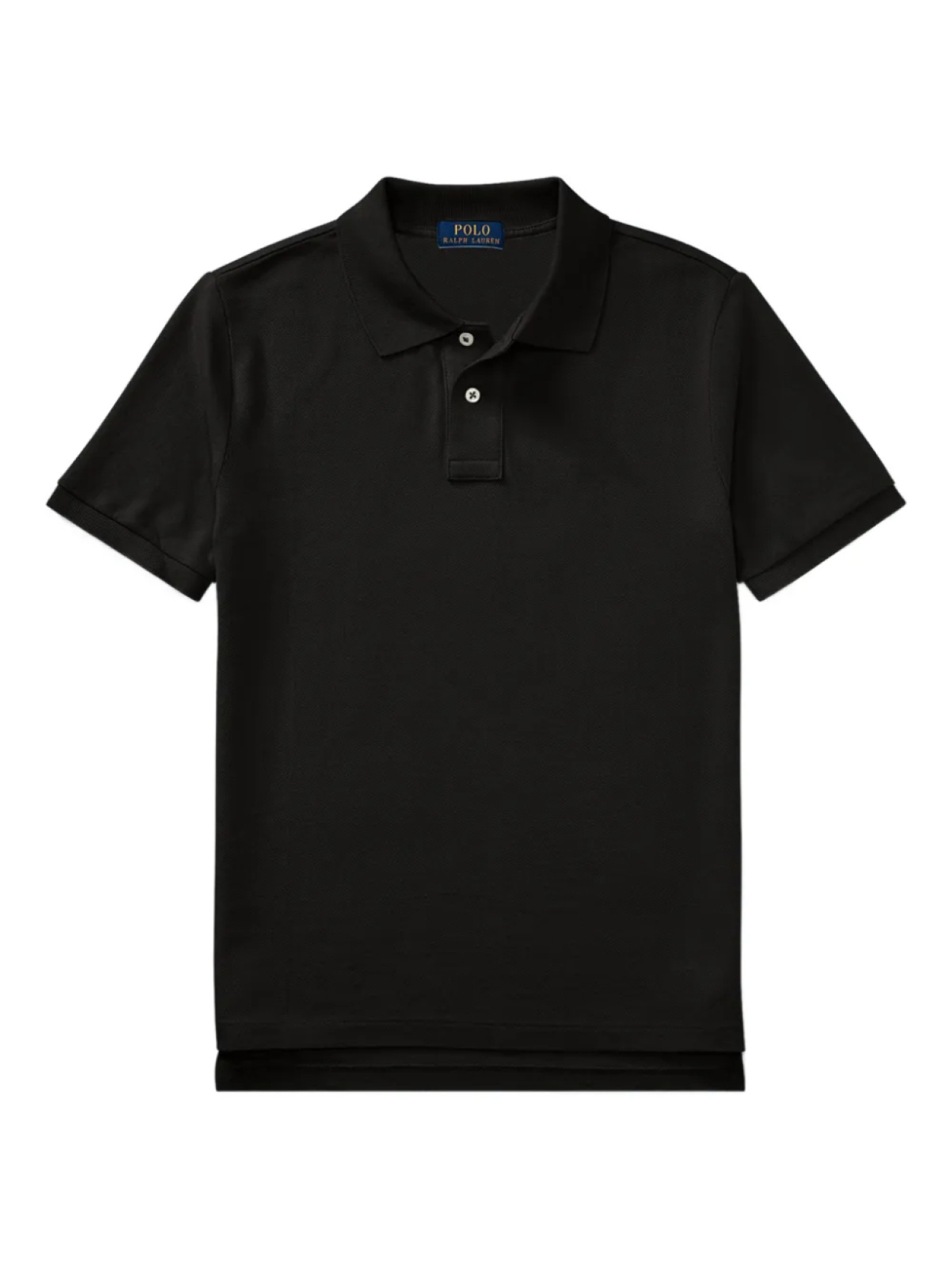 

POLO RALPH LAUREN KIDS рубашка поло с короткими рукавами, черный