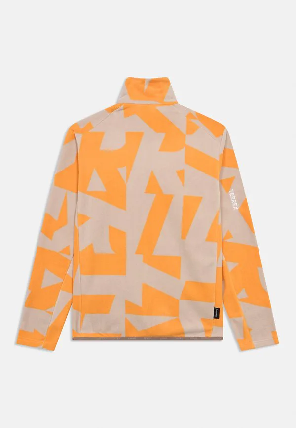 Флисовая куртка унисекс Adidas Terrex, Taupe/Pure Tangerine — фото 2