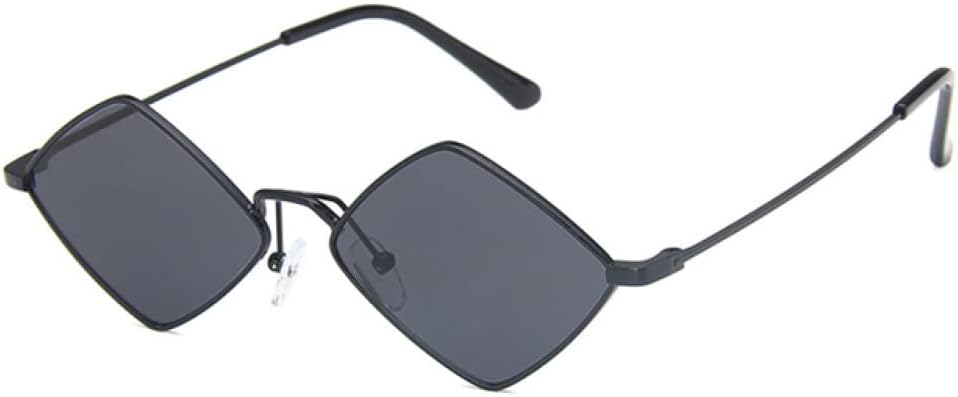 

Ретро солнцезащитные очки из сплава, маленькие ромбовидные солнцезащитные очки для женщин, металлическая оправа, цвет морской волны, зеркальные, ретро, ​​черные XLUMIO, C5 Shade