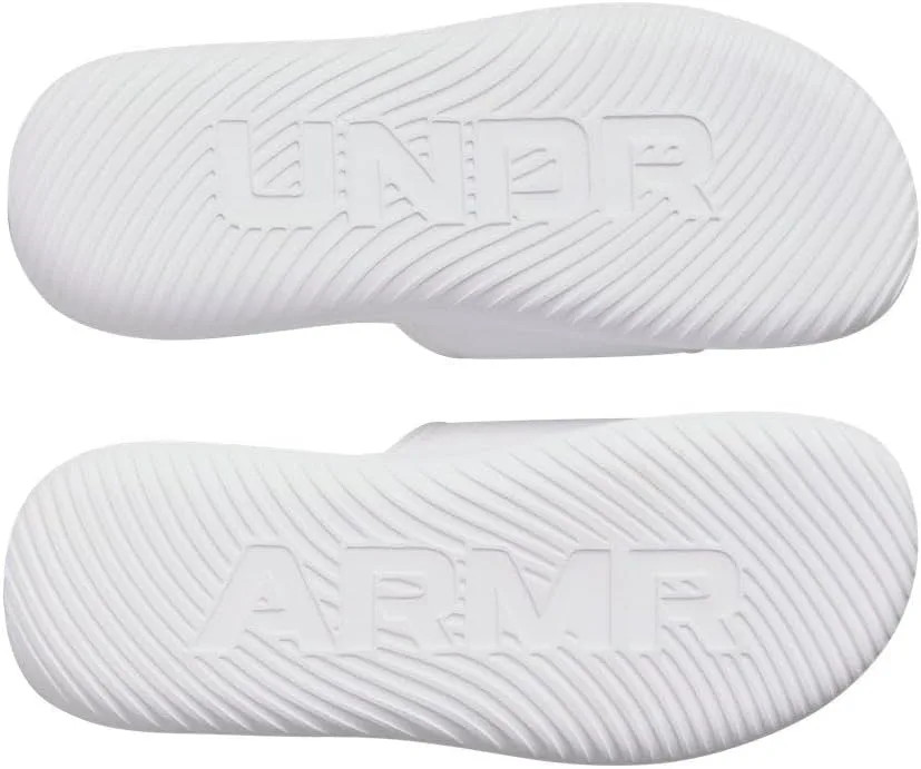 Мужские сандалии Under Armour Ignite Pro 8 Slide, белый/серый — фото 4
