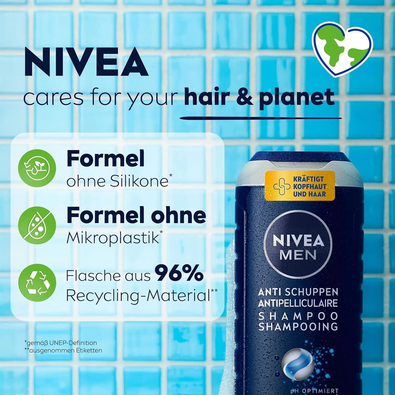 Мужской шампунь против перхоти «Anti-Dandruff» от Nivea Men Beiersdorf, Multi-Coloured — фото 3