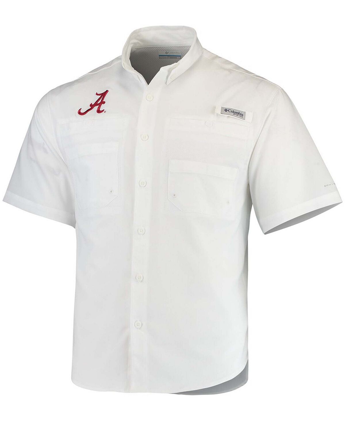 

Мужская белая рубашка Tamiami Alabama Crimson Tide Columbia