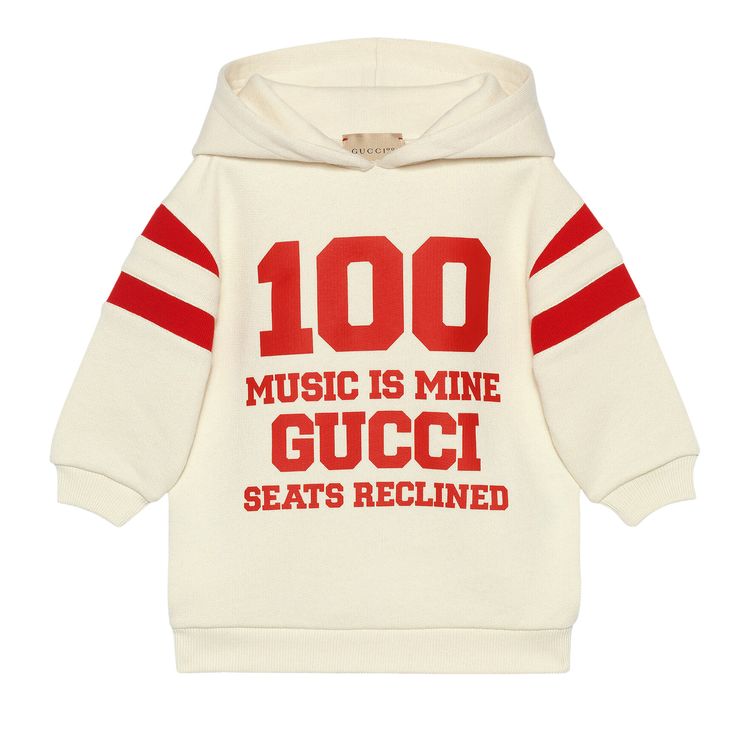 

Худи Gucci Kids Music Is Mine Hoodie 'White', белый