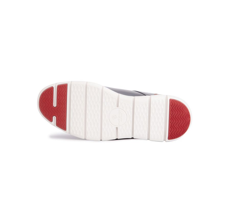 Мужские легкие кроссовки Newbury St Hands-Free Slip On Technology Marc Joseph New York, Navy napa leather — фото 4