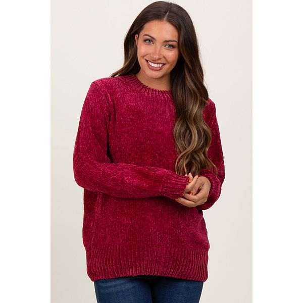 

Свитер с рукавами-фонариками из махровой пряжи для беременных Pinkblush