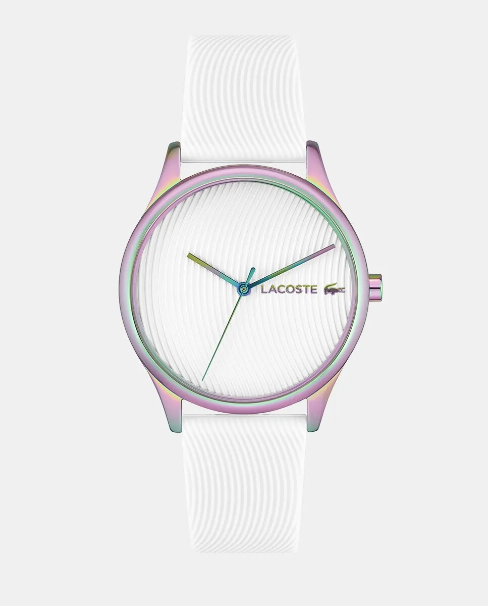 

Мужские часы Юбка 2001353 в полосатом силиконе Lacoste Watches, белый