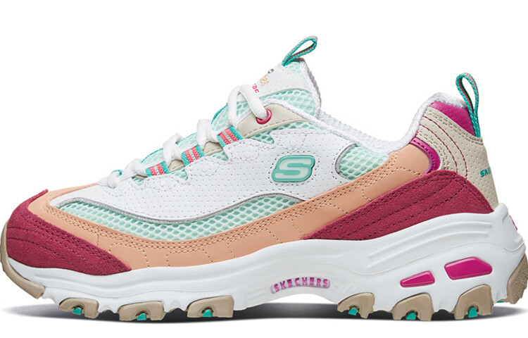 Кроссовки Skechers D'lites 2.0 Chance Gs White/Green/Pink Women's
