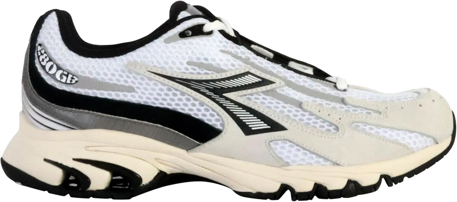Кроссовки Diadora Mythos Propulsion 280 Mascotte, беговые, унисекс, верх из синтетических материалов и замши, Black — фото 2