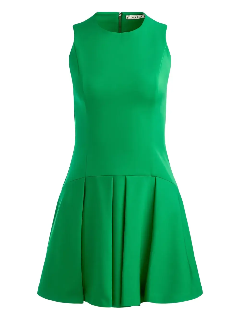 

Мини-платье без рукавов Adley со складками alice + olivia, зеленый