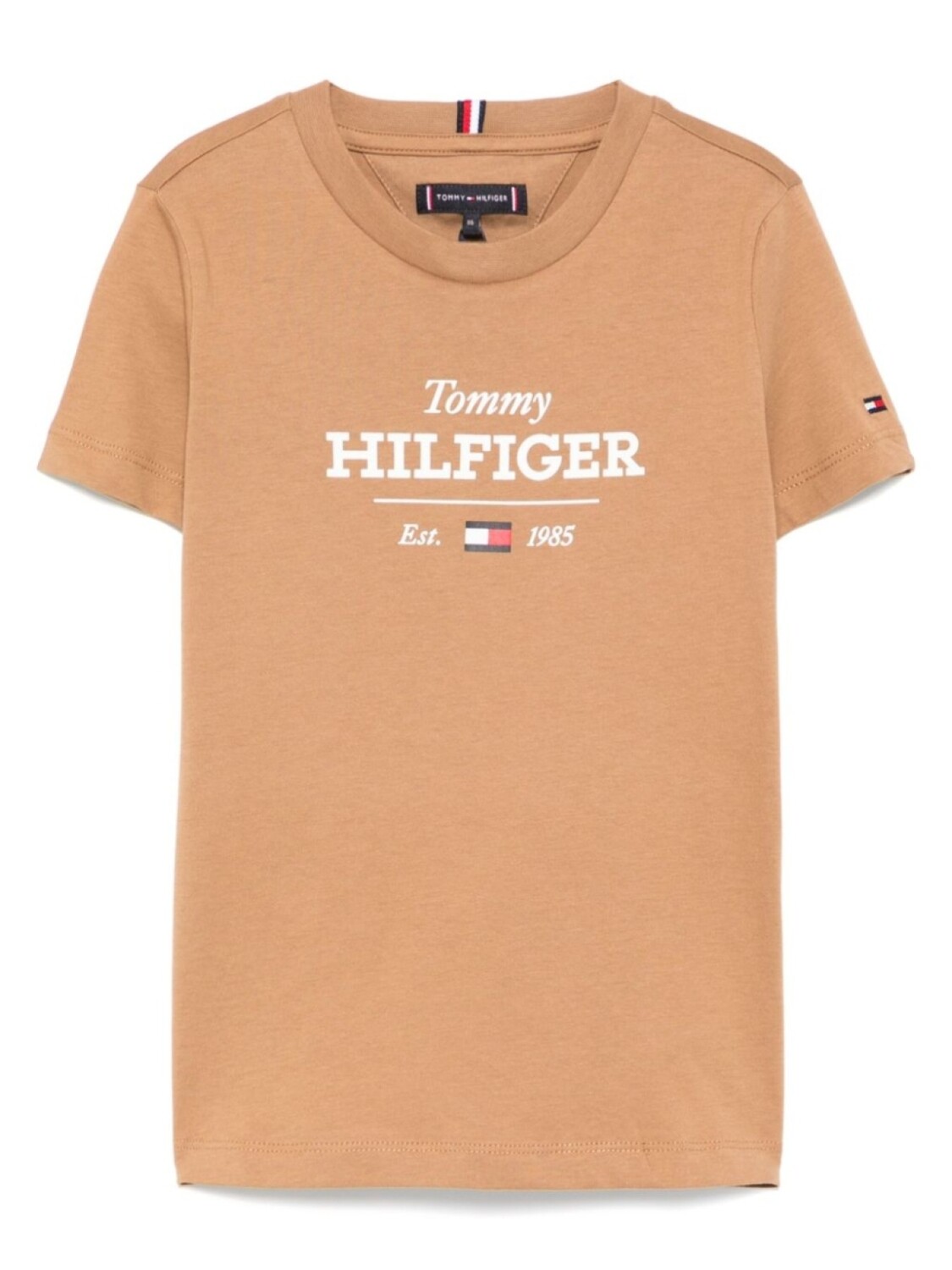 

Футболка с логотипом Tommy Hilfiger Junior, коричневый