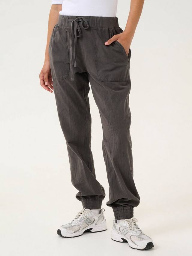 

Джоггеры Naya с эластичным поясом на шнурке KAFFE, Mid Grey