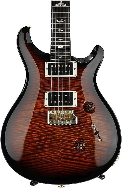 

Электрогитара PRS Custom 24 Electric Guitar with Pattern Thin Neck - Black Gold Wrap Burst 10-Top