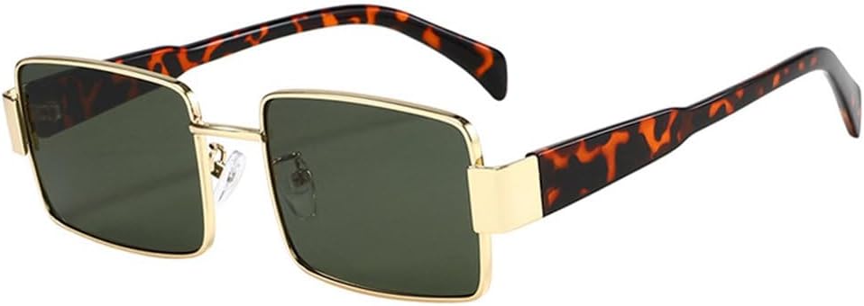 

Ретро солнцезащитные очки для женщин, модные панк-очки, темно-зеленые, с защитой от УФ-излучения UV400, модные солнцезащитные очки для мужчин TYUVIVO, Golden Dark Green 1