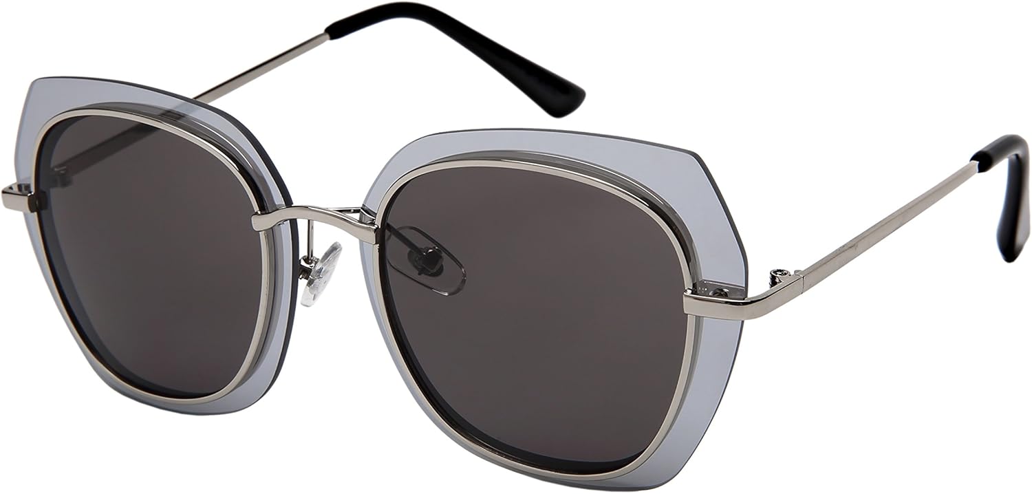 

Солнцезащитные очки Edge-I-Wear Modern Floating неправильной формы для женщин с полностью зеркальными цветными линзами и футляром из стекловолокна M3163-FLRV-5 (S.sd) EDGEIWEAR