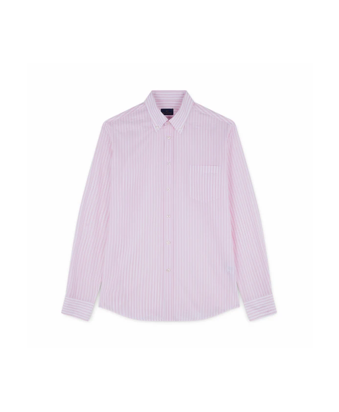 

Полосатая хлопковая рубашка J-Fit Paul & Shark, розовый