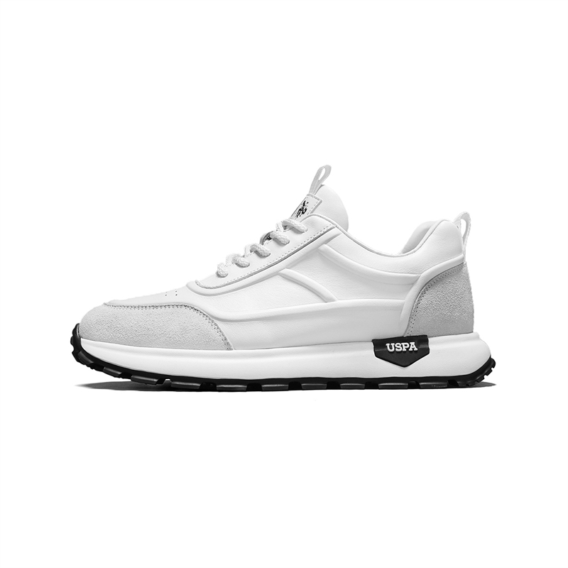 

U.S. POLO ASSN. Мужские белые кеды низкие, цвет White
