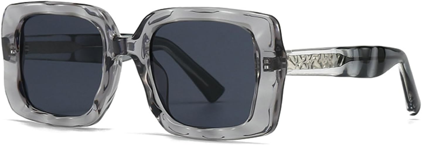 

Большие ретро-солнцезащитные очки квадратной формы для женщин, модные градиентные очки с защитой от УФ-излучения UV400, панк-солнцезащитные очки для мужчин Melrose, Grey