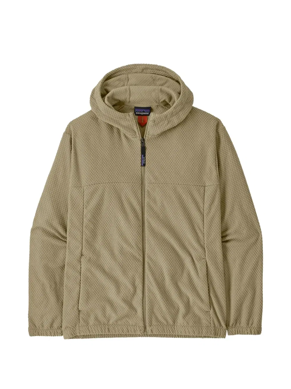 Толстовка на молнии в рубчик Patagonia, бежевый