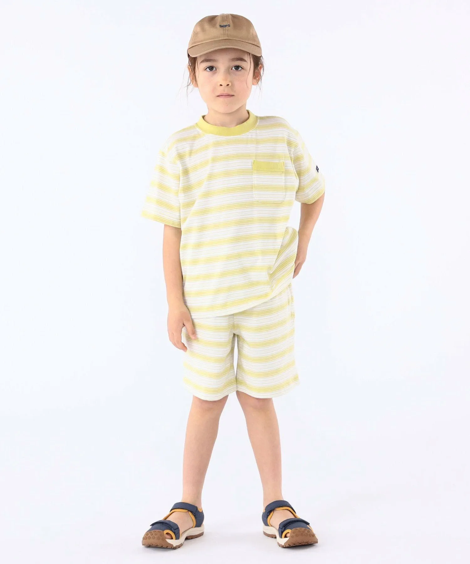 Спортивные шорты RUSSELL: 100-130 см / в полоску SHIPS KIDS, Yellow — фото 4