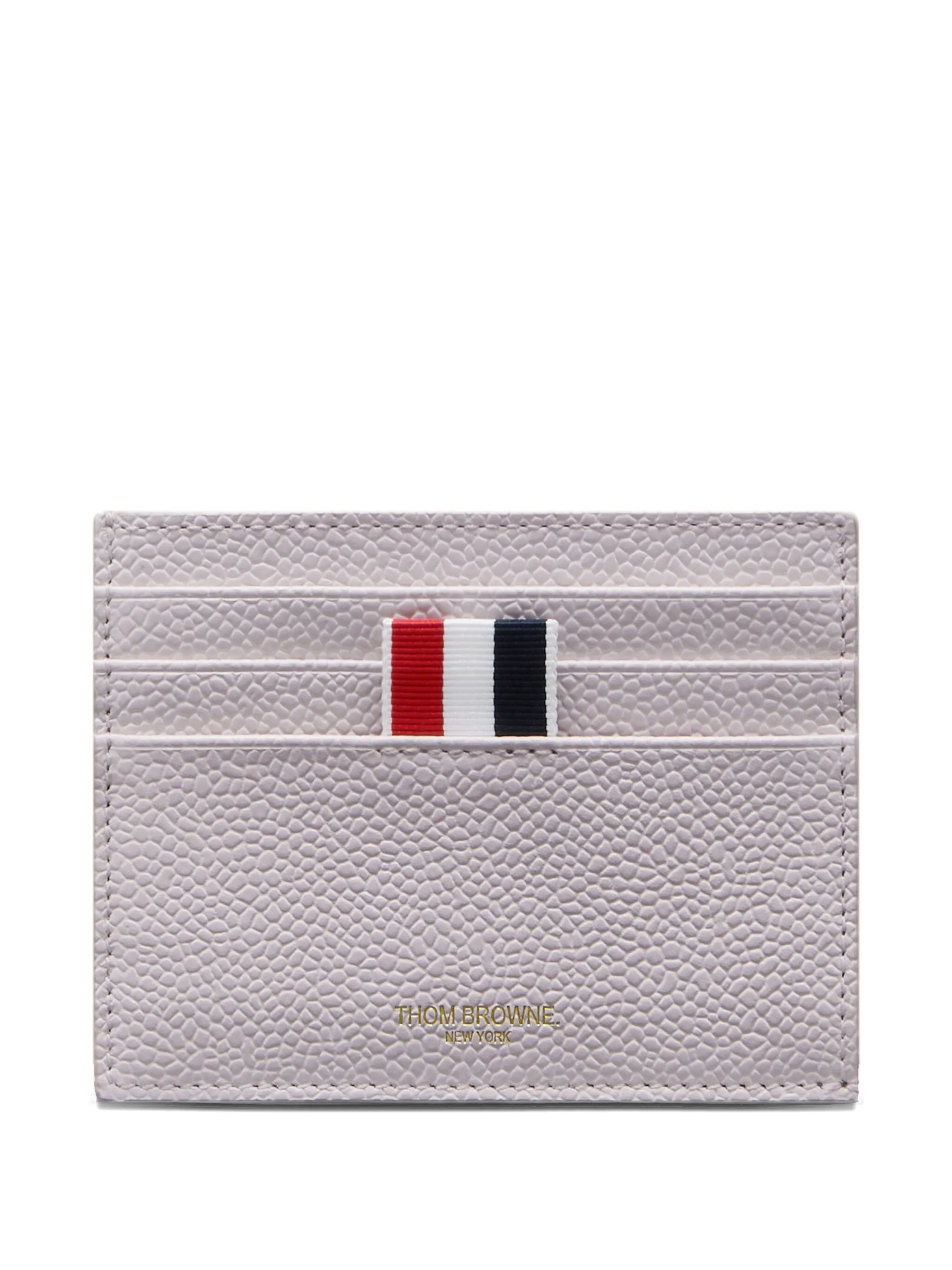 

Картхолдер из зернистой кожи Thom Browne, белый