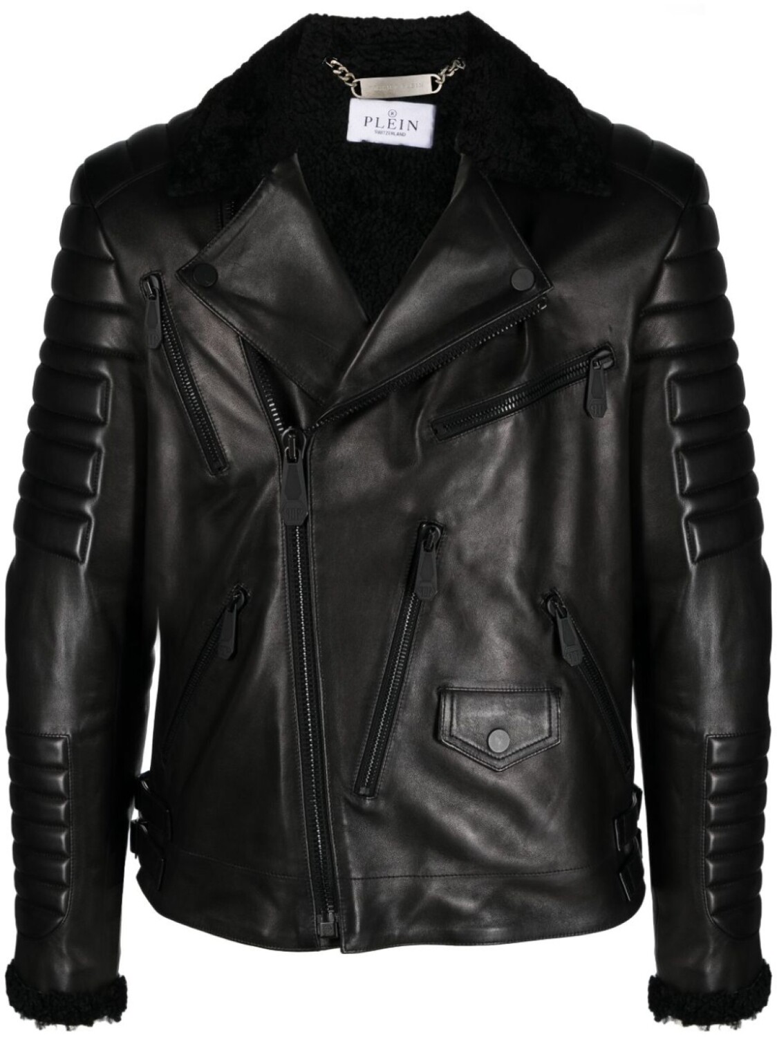 

Philipp Plein куртка с тисненым логотипом, черный