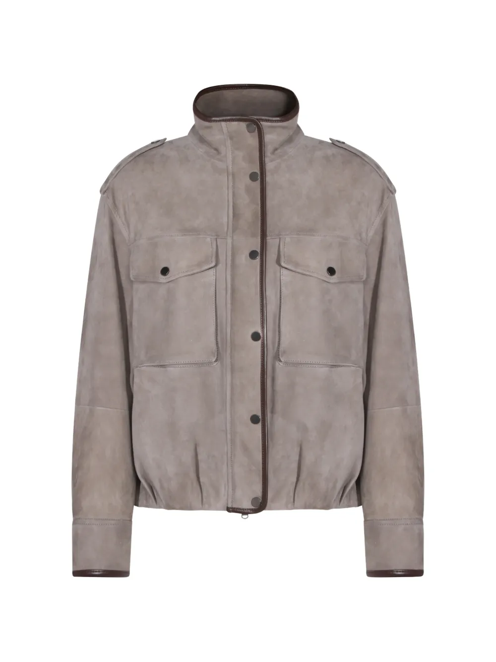 

Кожаные куртки Brunello Cucinelli, серый