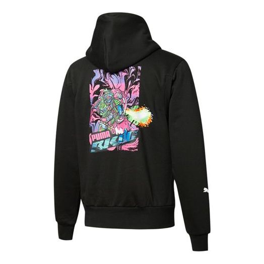 

Толстовка x rkdo crossover printing pullover fleece stay warm sports black Puma, черный