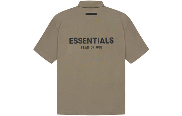 Рубашка ss21 polo shirt 'taupe' Fear Of God Essentials, коричневый — фото 2
